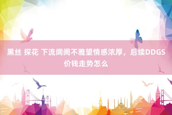 黑丝 探花 下流阛阓不雅望情感浓厚，后续DDGS价钱走势怎么